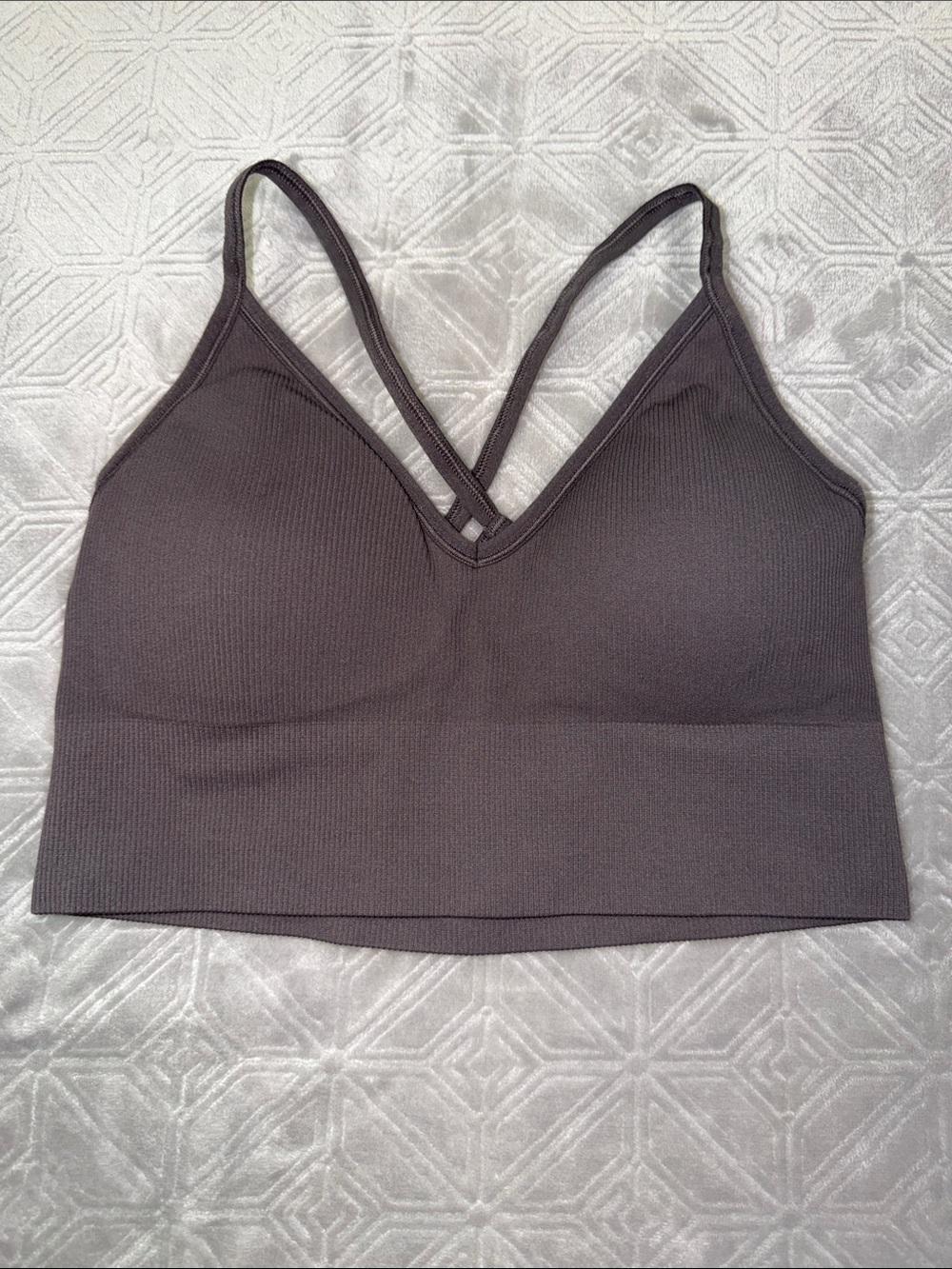 DSG Seamless V-Neck Bralette - mauve